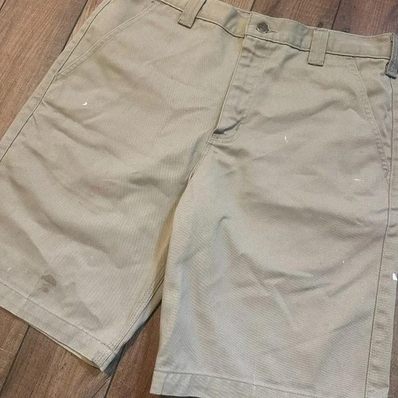 Carhartt Tan Khaki Chino Shorts Men's size 34 - Picture 7 of 7